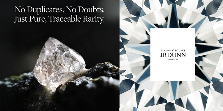 J.R. Dunn Jewelers traceable Single Source diamond