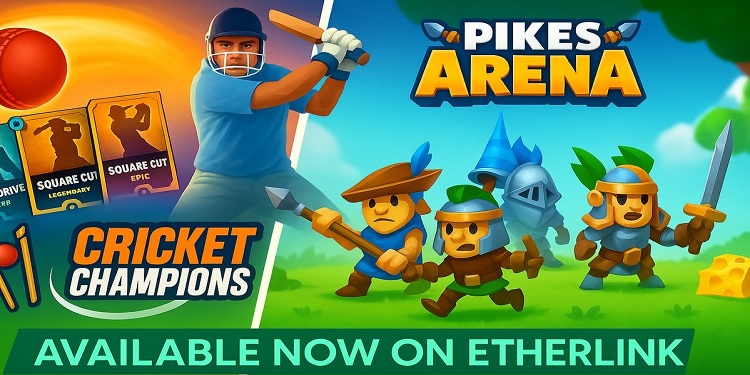 etherlink unveils pikes arena and cricket champions-games