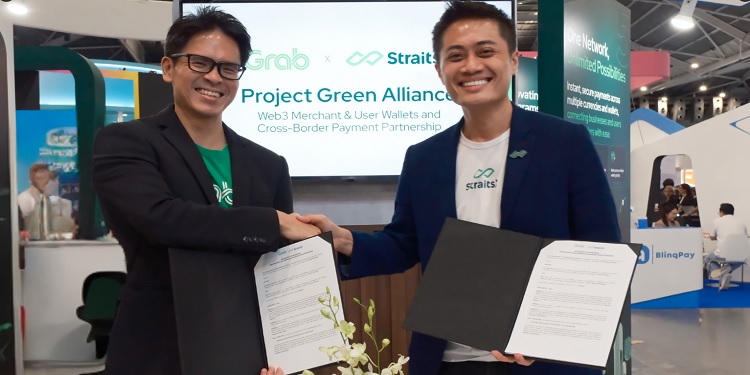 grab partners with straitsx