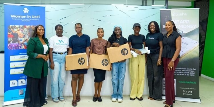 busha partners with women in defi